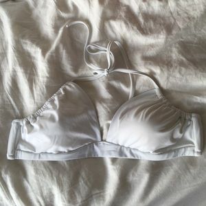 New Victoria's Secret White Bralette Bikini Sz L